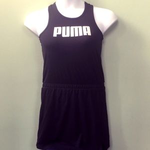 PUMA Black/Pink Glitter Girl's L Dress NWT